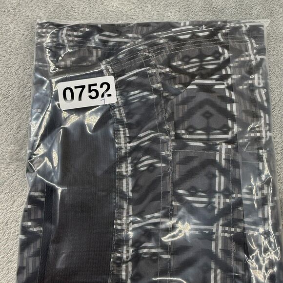 Prana Mojo Yoga Shorts Mens XL Elastic Waist Black Gray Plaid UPF 50‎ Hiking - Picture 7 of 7